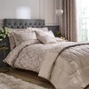 Catherine Lansfield Damask Jacquard Quilted Pillow sham Pair Champagne Gold