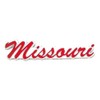 Missouri White Script Fridge Magnet