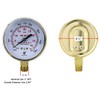 High and Low Pressure Gauge for Heavy-Duty Acetylene/Propane Regulators 0-400