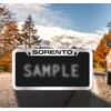 Kia Sorento License Plate Frame Chrome Plated Metal Bottom Notched