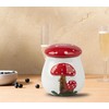 dgudgu Airtight Cookie Jar Mushroom Cookie Jar With Lid Ceramic