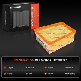 Frankberg Air Filter Compatible with Espace V JR 2015-2023 Grand Scénic IV R9 2016-2023 Megan.e IV Grandtour K9A/M/N 2016-2024 Scénic IV J9 2016-2022 Replace# 165468296R