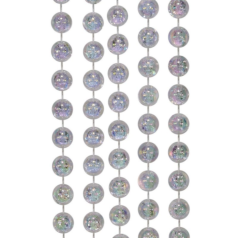 Kurt S. Adler 15-Foot Clear Iridescent Bead Garland