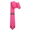 DQT Plain Matte Wedding Formal Classic Tie for Men -