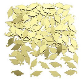 Creative Converting Graduation Caps Confetti, Yellow