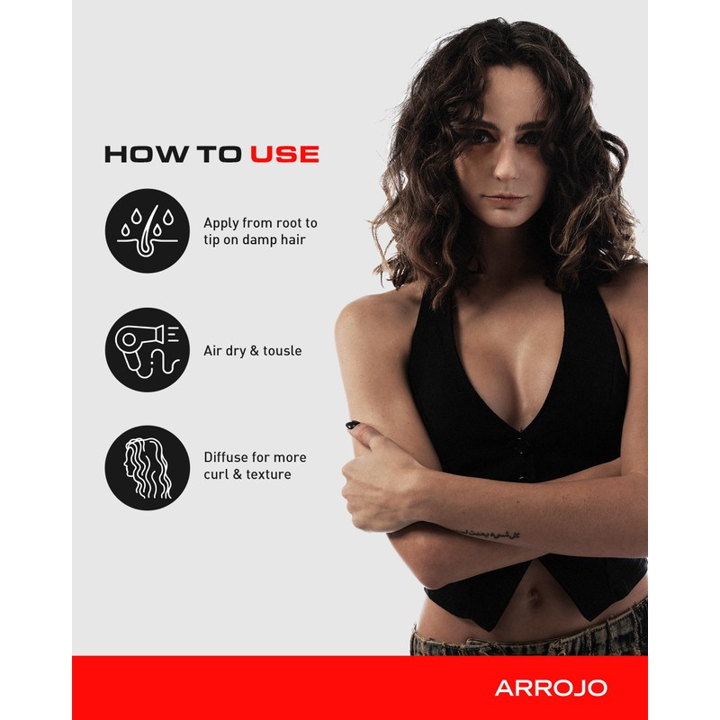 Arrojo Styling Cream – Hydrating Hair Cream with Vitamin E,
