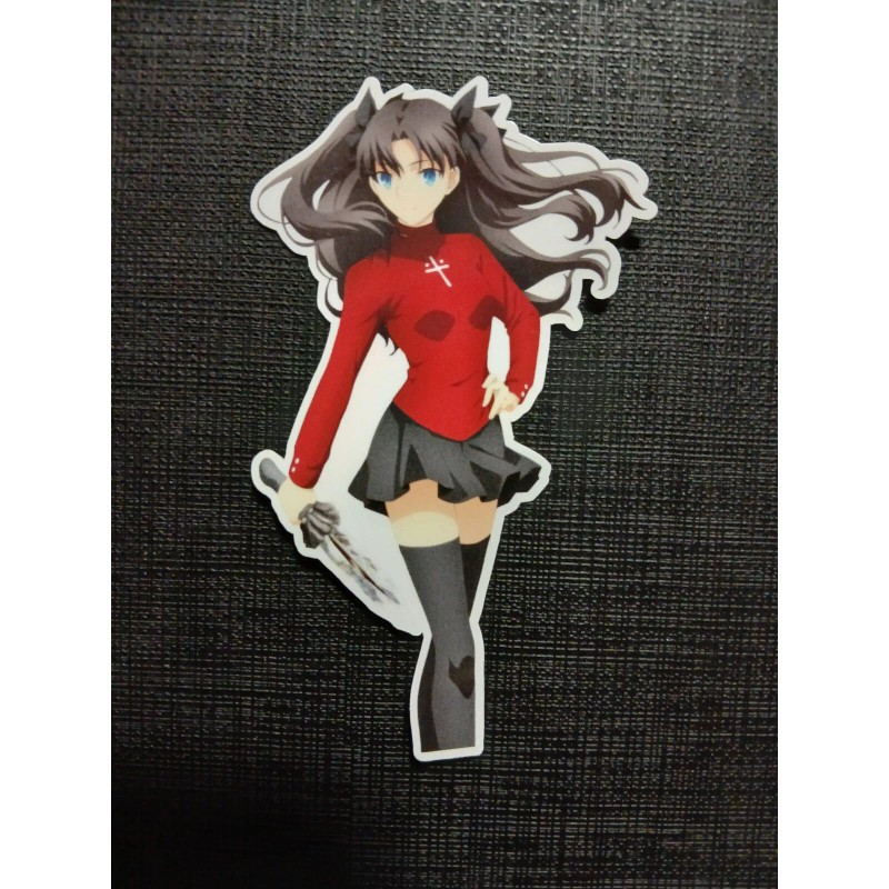 Rin Tohsaka Fate Stay Night Glossy Sticker Anime Waterproof!