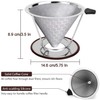 Permanent Coffee Filter, Stainless Steel, Paper-Free Coffee Filter, Ideal Coffee