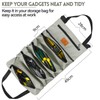 Tool Roll Bag, Canvas Wrench Tool Bag, Multi-Purpose Roll Bag