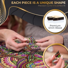 ZenChalet - Tree of Life Wooden Jigsaw Puzzle for Adults 500 Piece - Hard Puzzle for Adults Designed to Challenge You - Ideal or Family Game Night