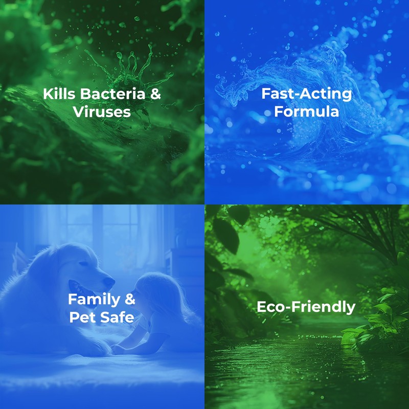 PURE GREEN 24 Safe & Effective Disinfectant. Kills Deadly Germs