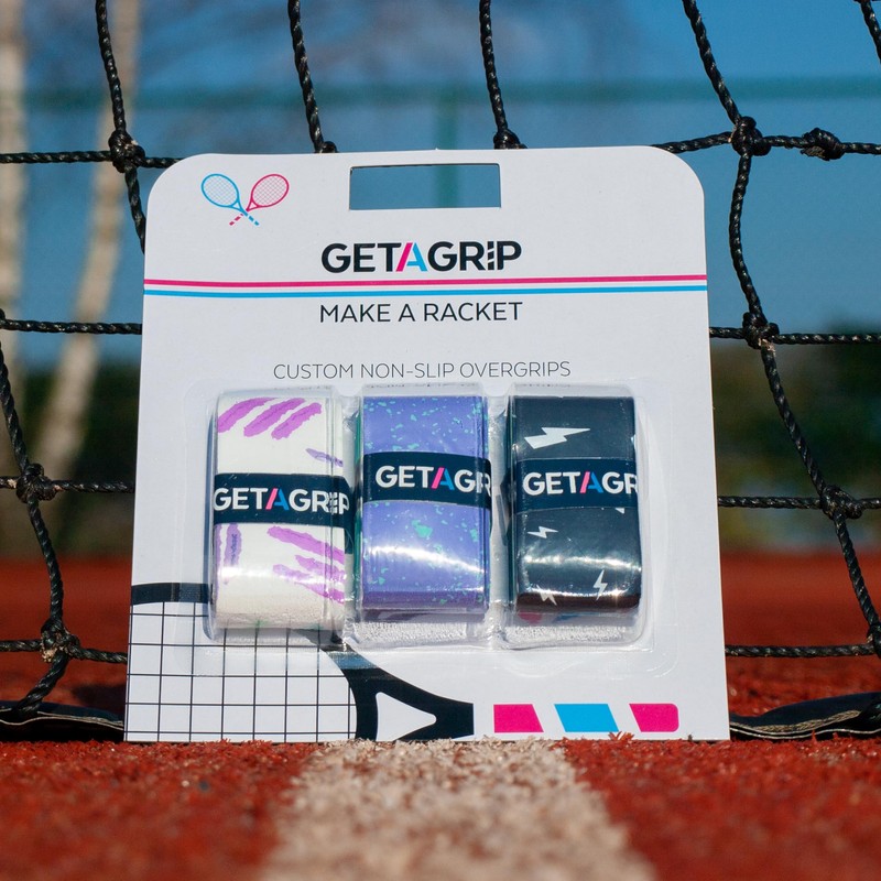 GET A GRIP Racket Overgrips – Anti-Slip Tennis Grip Wrap,