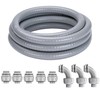 Geowaky 1-1/4 Inch 25 FT Liquid-Tight Conduit and Connector Kit