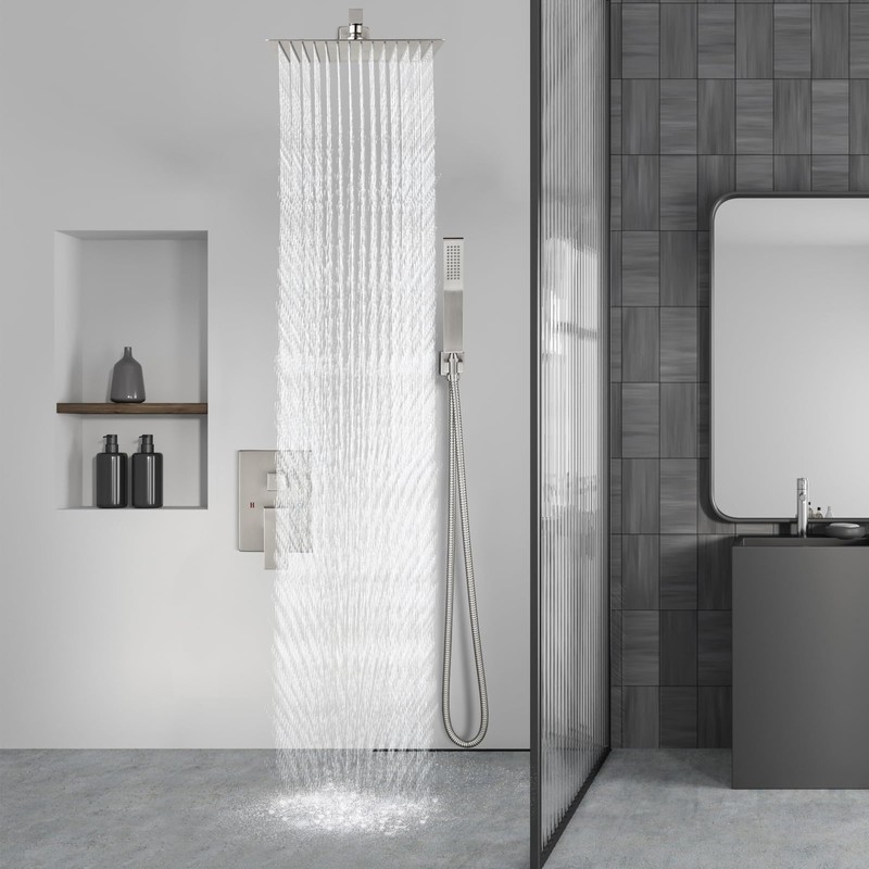 Aolemi Shower Faucet Set Rain Shower System with Handheld Spray
