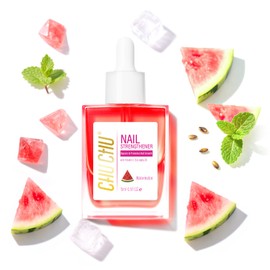 CHUCHU Nail Strengthener - Watermelon Scent Nail Repair Growth Moisturizing Treatment - Natural Jojoba Vitamin B & E Cuticle Oil for Dry Cracked Nails