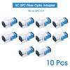 Generic 10-Pack SC/UPC Fiber Optic Coupler Keystone Jack Modular for