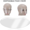 Protector de Ojos Desechable de Plástico, 50Pcs Viseras Faciales Desechables,