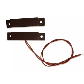 AuthorizID 3 Door & Window Alarm Contact Switch Normally Closed, Wired Surface Mount-Brown