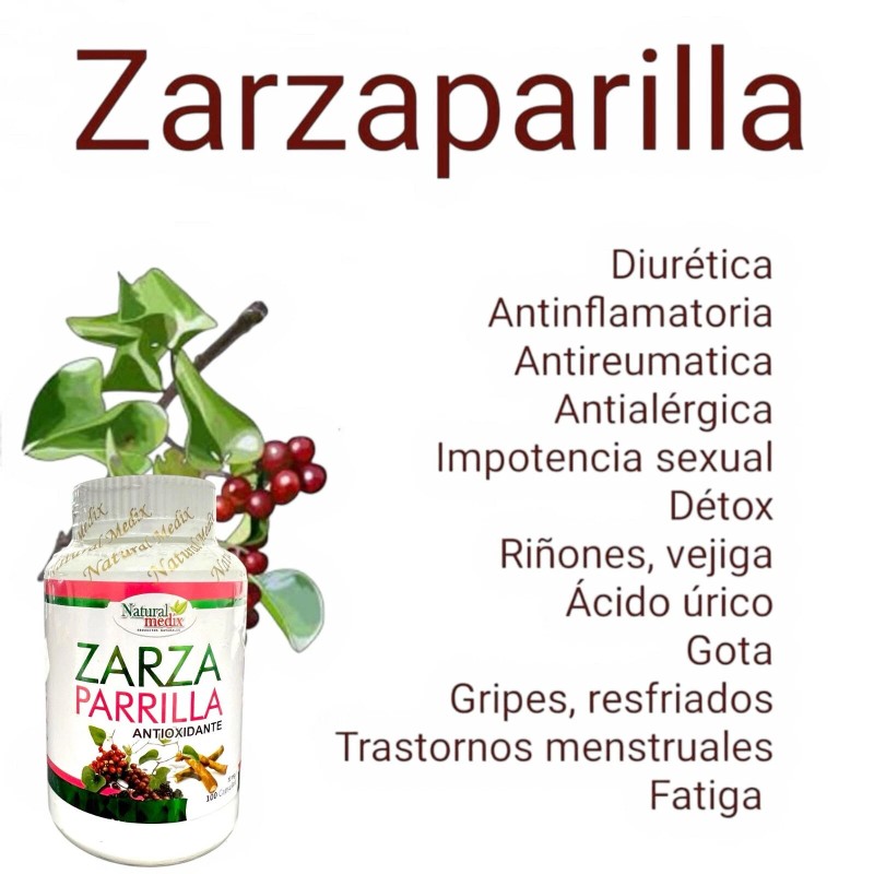 Natural Medix ZARZAPARRILLA PREMIUM CAPSULES FULL BODY CLEANSE ANTIOXIDANT, DETOXIFY,