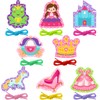 Zonon 8 Pieces Kids Lacing Cards Sewing Cards in 8