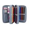 Depesche 13149 TOPModel Wolf-Filled 3-Compartment Pencil Case in Dark Blue,