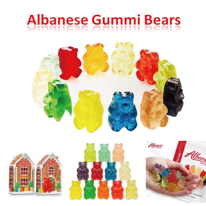 Albanese 12 Flavor Gummi Bears Gluten Free