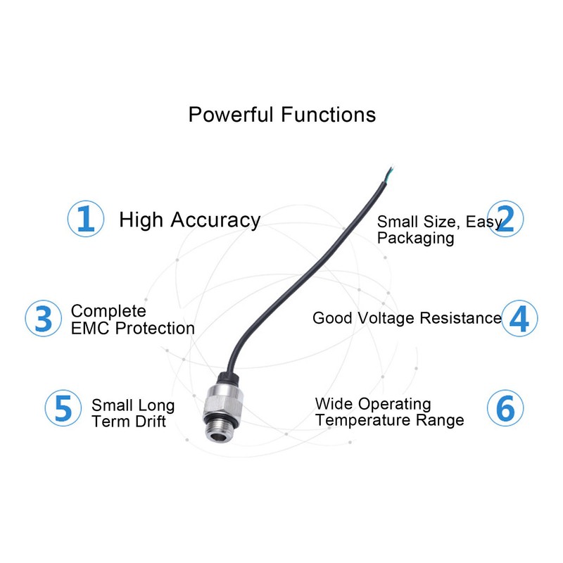 Pressure Transducer G1/4 Sensor Gauge 0‑1.6Mpa 4‑20mA Output Signal for