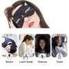 Drizzle Cat Eye Mask Natural Silk Sleep Mask Cute Smooth