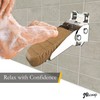 JBscoop Shower Foot Rest Wall Mounted, VersatileFoldable Footstep, 304 Stainless