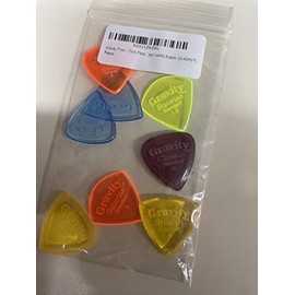 Gravity - Paquete variado de púas de guitarra de acrílico, biseles pulidos, más brillantes, más fuertes y agarre más apretado, disponible en diferentes paquetes, fabricado en los Estados Unidos