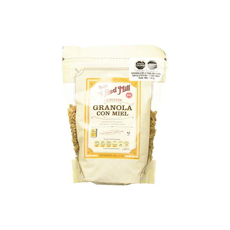 Bob´S Red Mill, Granola Sin Gluten Miel Avena, 340 Gramos