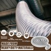 Therwen 4 x 40' Flexible PVC Dust Collection Hose, Heavy