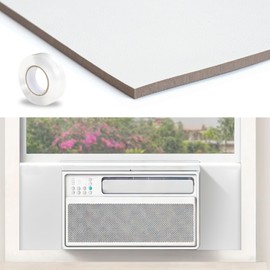 Flamorrow Window Air Conditioner Side Foam Panel, Full Surround Insulation Side Panels, Indoor Window Seal Kit for AC Units, Summer and Winter Heat and Draft Insulating, White