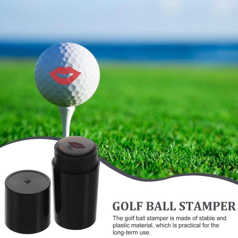 Operitacx Golf Ball Stamp with Kiss Mark, Golf Accessories, Lightweight