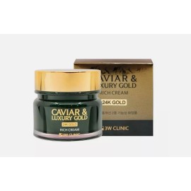 3W CLINIC 24K Gold Caviar & Luxury Gold Rich Cream - 100g – Anti-Aging, Moisturizing, and Nourishing Luxury Skincare with 24K Gold Infusion – USA Seller