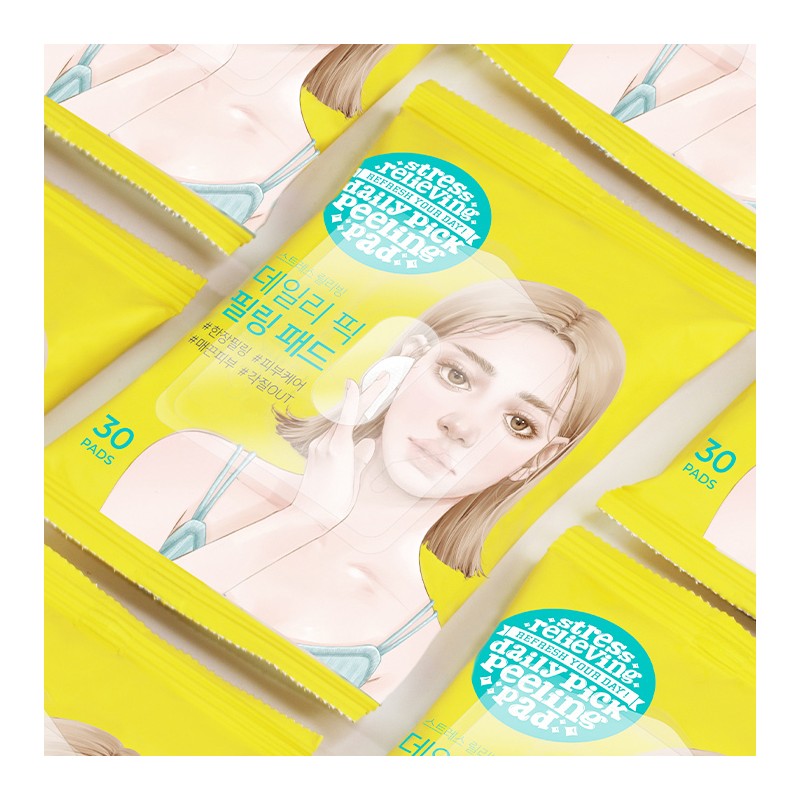 [Vegan Beauty] Ariel Daily Pick Exfoliating Peeling Pad, 30 sheets,