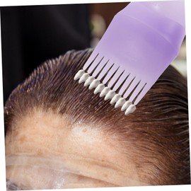 Vaguelly 3Pcs Hair Oil Applicator Bottle Hair Dye Comb Bottle for Scalp Coloring and Oiling Applicator with Comb Head Design for Even Distribution