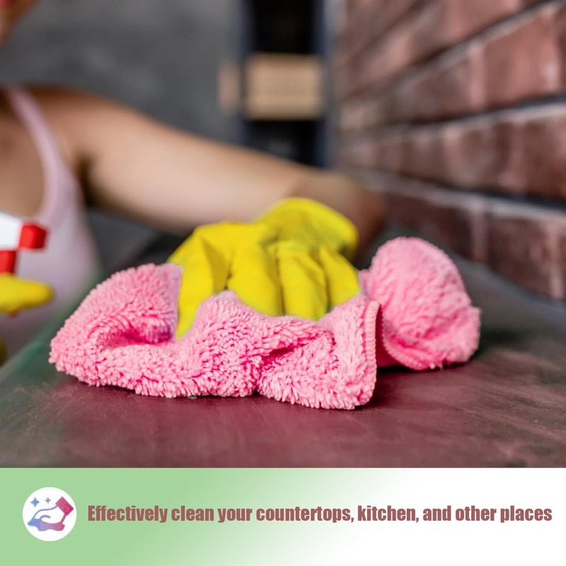 HIDMD Microfiber Cleaning Cloth, All-Purpose Microfiber Towels, Cleaning Rags Dish