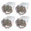 4-PCS G23 GX23 Lamp Holder 2 Pin H Tube Energy-Saving