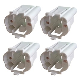 4-PCS G23 GX23 Lamp Holder 2 Pin H Tube Energy-Saving LED Horizontal Plug in Lamp Socket G23 Two Needle Plug Light Base