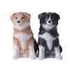 4.75 inches Border Collie Couple Magnetic Salt and Pepper Shaker