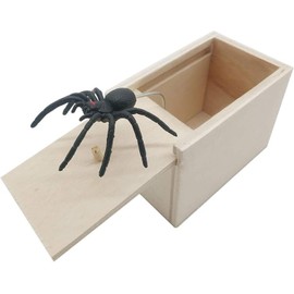 JIGCEN Spider Prank Scare Box, Inside Out Toys Gag Gifts