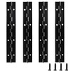 AUXBC 4PCS 8Inch Black Piano Hinge, Heavy Duty Metal Continuous