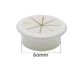 4PCS Flexible Desk Grommet, 50mm Desk Grommet Aperture, Data Cable Storage and Sorting Tools, Wire Cord Cable Grommets Hole Cover for Office PC Desk Cable Cord Organizer (White)