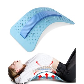 Yetulike Back Stretcher Lumbar Backs Cracker with Magnet Backs Massager Lower Back Pain Relief Upgraded Multi-Level Support Stretcher Spinal Board Device for Herniated Disc, Sciatica, Scoliosis