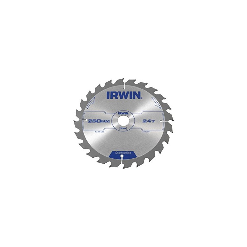 IRWIN IRW1897210 250 x 30mm 24-Teeth Circular Saw Blade with