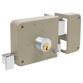 MORNWELL Cerradura de sobreponer con llaves,Cerradura Chapa De Seguridad,Cerradura de puerta para Puertas,chapas para Puertas,oficina,dormitorio,entrada delantera,clásica,instala-fácil(Derecha)