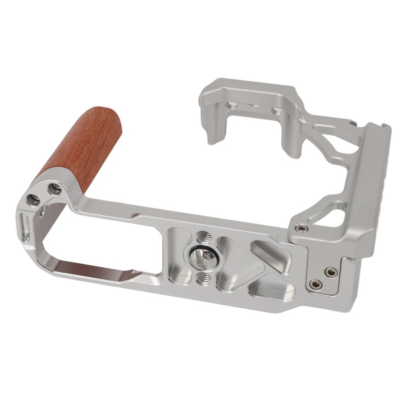 Camera Cage with Wood Handle Anodized Anti Slip Easy To