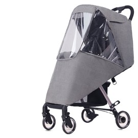 SJTJSPX Rain Cover Pushchair Rain Cover Universal Rain Cover Buggy Sports Pram Rain Cover Wind Protection Foldable Waterproof Rain Cover with Window and Double Zip Rain Cover