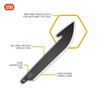 OUTDOOR EDGE 2.5" Drop-Point Blade Pack (Black, 12 Blades), Compatibility